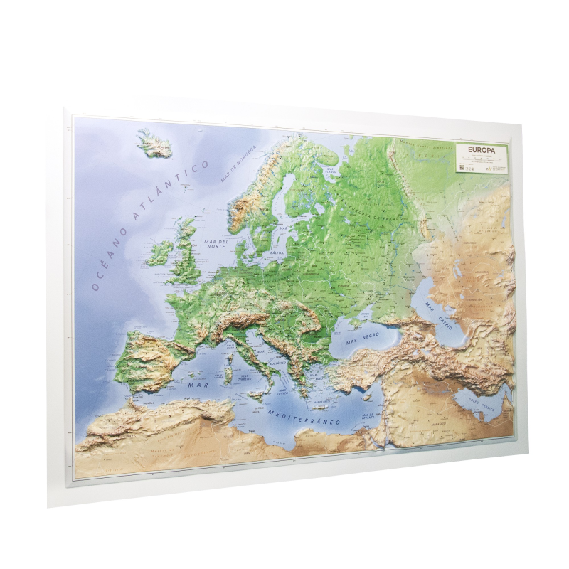 Mapa En Relieve De Europa