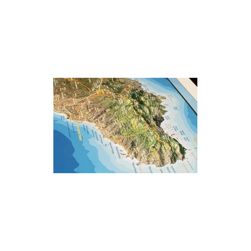 Isla de Tenerife en relieve.