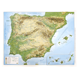 España físico en relieve España físico en relieve