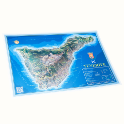 Isla de Tenerife en relieve Isla de Tenerife en relieve