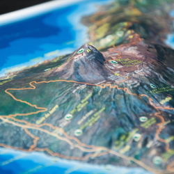 Isla de Tenerife en relieve Isla de Tenerife en relieve