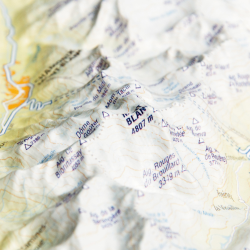 Mapa en relieve del Mont Blanc Mapa en relieve del Mont Blanc