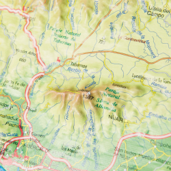 Provincia de Almería en relieve