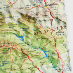 Provincia de Huelva en relieve Provincia de Huelva en relieve