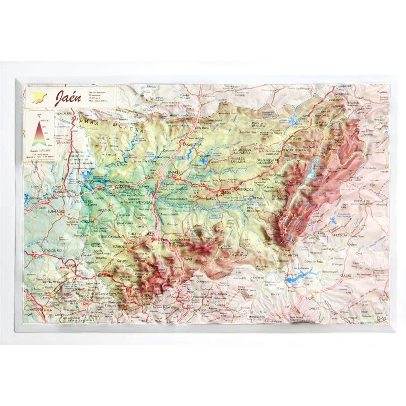 Provincia de Jaén en relieve