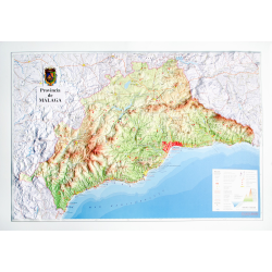 Provincia de Málaga en relieve