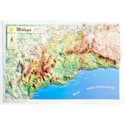 Provincia de Málaga en relieve Provincia de Málaga en relieve