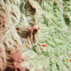 Provincia de Málaga en relieve Provincia de Málaga en relieve