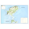 Islas de Ibiza y Formentera en relieve. Islas de Ibiza y Formentera en relieve.
