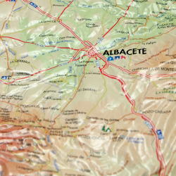 Provincia de Albacete en relieve