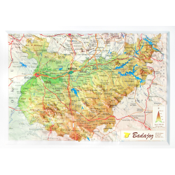 Provincia de Badajoz en relieve