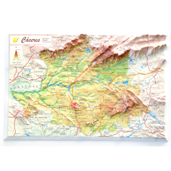 Provincia de Cáceres en relieve
