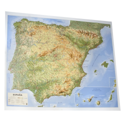 España físico en relieve España físico en relieve