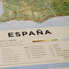 España físico en relieve