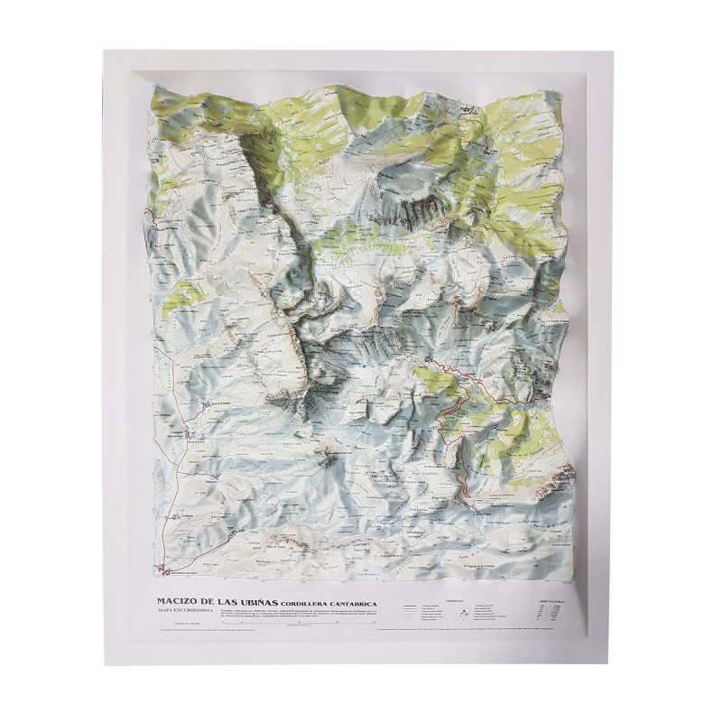 Macizo de Ubiña en relieve