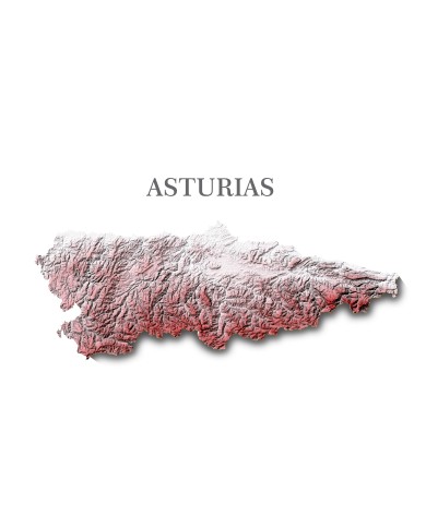 poster relieve principado de asturias poster relieve principado de asturias