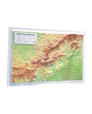 Mapa en relieve Sierra de Guadarrama