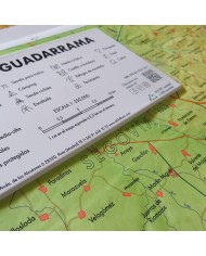 Mapa en relieve Sierra de Guadarrama