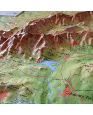 Mapa en relieve Sierra de Guadarrama