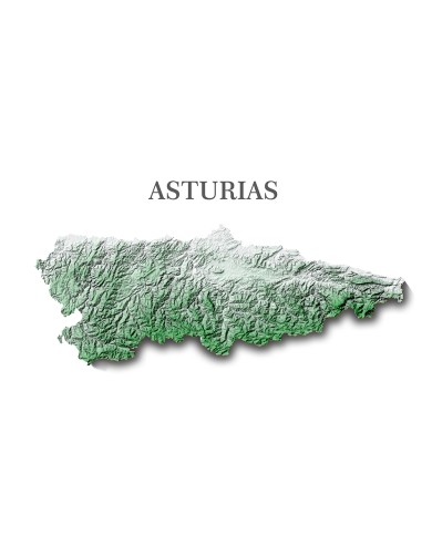 poster relieve principado de asturias poster relieve principado de asturias