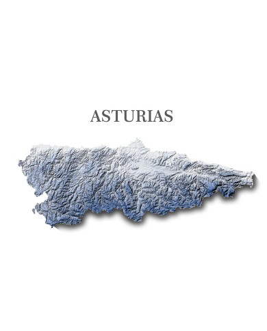 poster relieve principado de asturias poster relieve principado de asturias