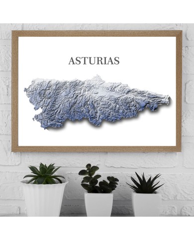 poster relieve principado de asturias poster relieve principado de asturias