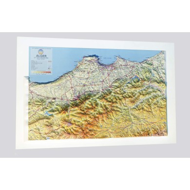 Mapa en relieve Provincia de Salamanca