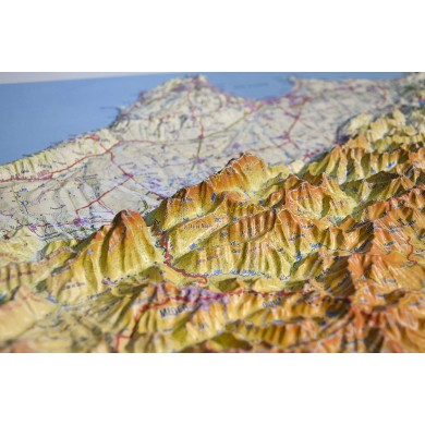 Mapa en relieve Provincia de Salamanca