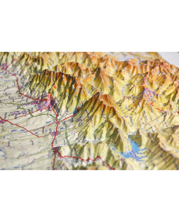 Mapa en relieve Provincia de Salamanca Mapa en relieve Provincia de Salamanca