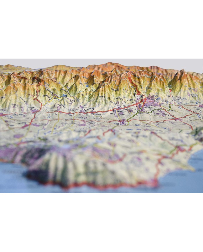 Mapa en relieve Provincia de Salamanca Mapa en relieve Provincia de Salamanca