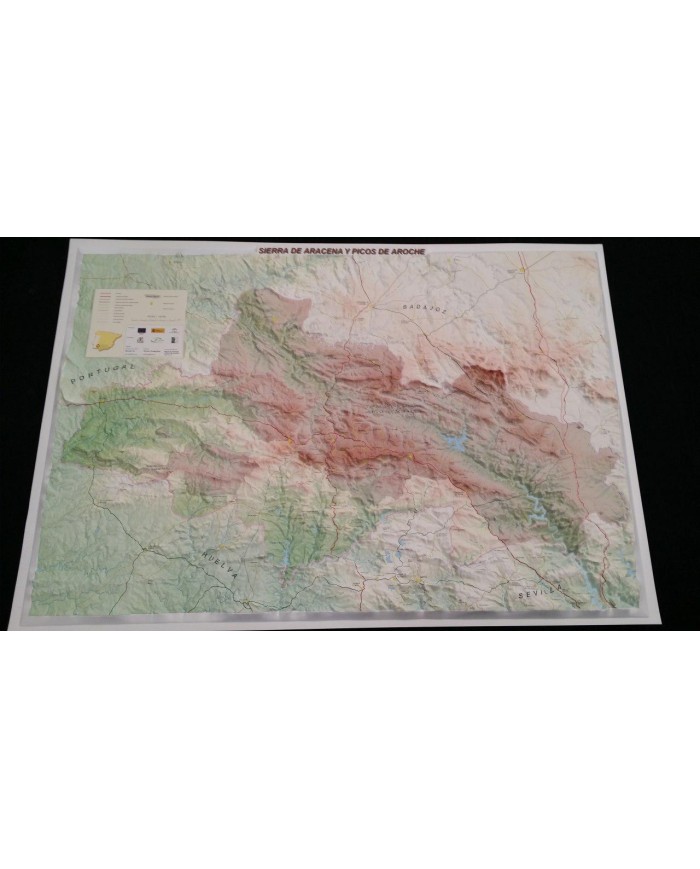 Sierra de Aracena y Picos de Aroche  en relieve