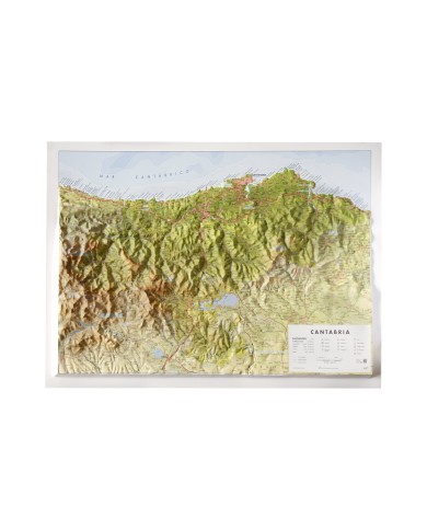 Cantabria mapa en relieve Cantabria mapa en relieve