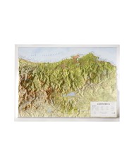 Cantabria mapa en relieve