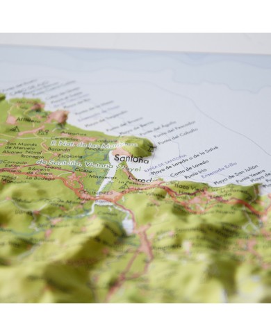 Cantabria mapa en relieve Cantabria mapa en relieve