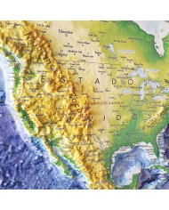 Mapamundi en relieve XXL