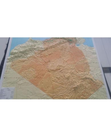 Mapa en relieve Provincia de Salamanca