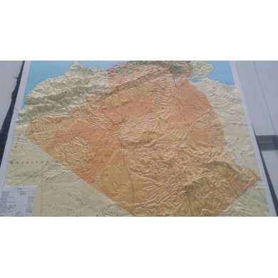 Mapa en relieve Provincia de Salamanca