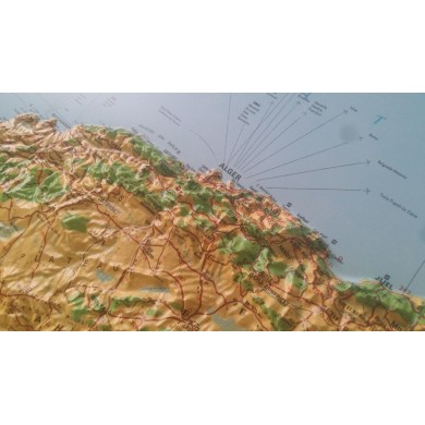 Mapa en relieve Provincia de Salamanca