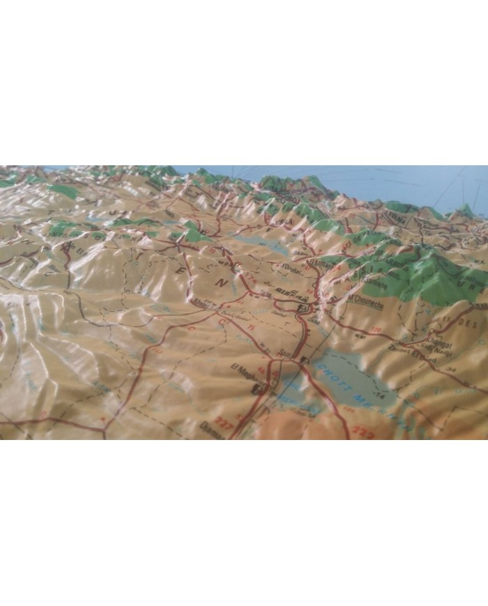 Mapa en relieve Provincia de Salamanca